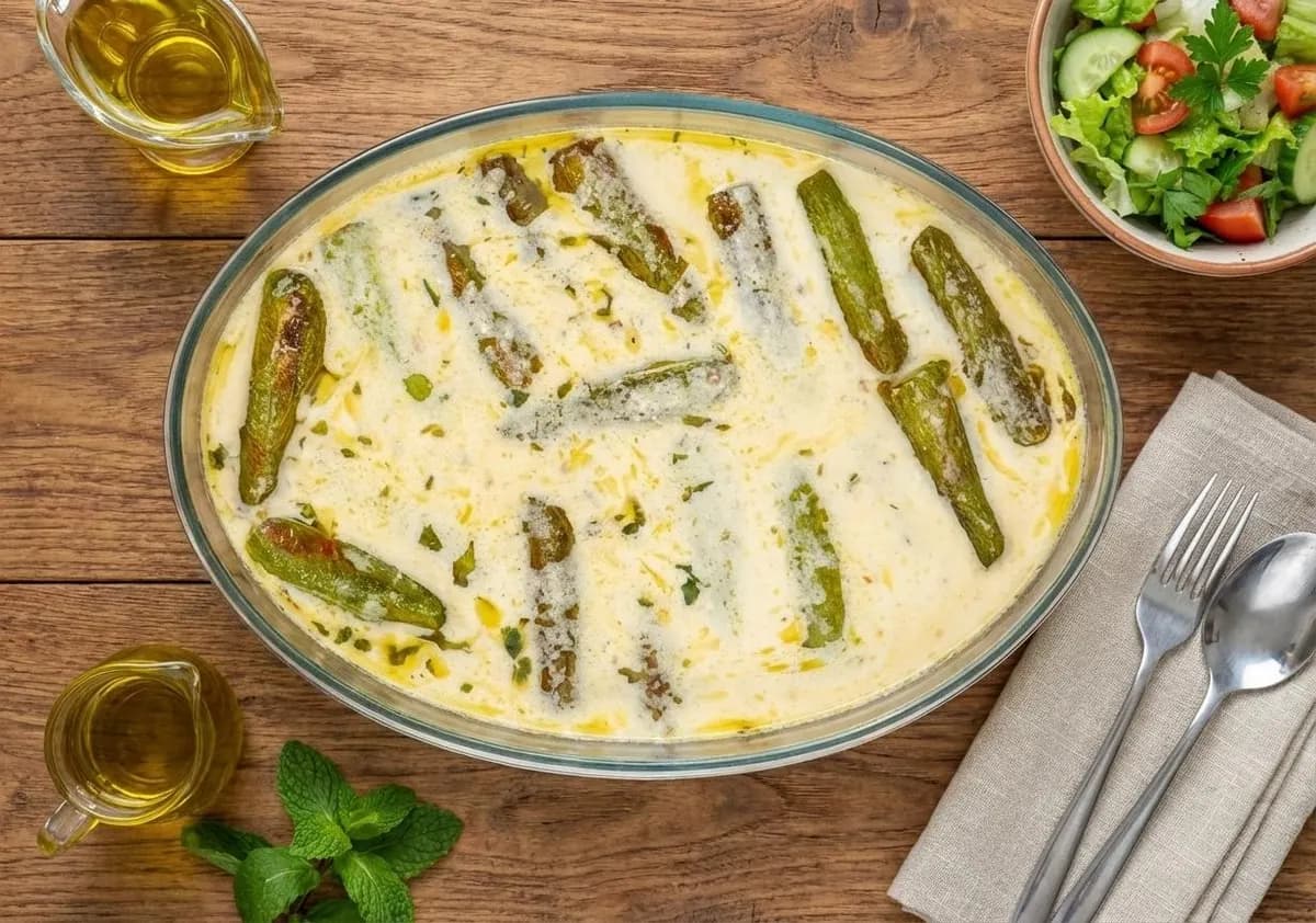 Zucchini with yogurt